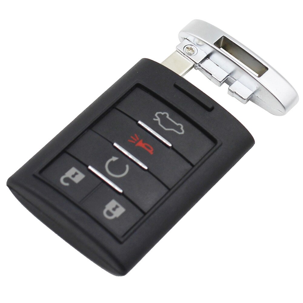 Keyyou Vervangende Afstandsbediening Auto Sleutel Shell Fob Case 5 Knop Voor Cadillac Ats Srx Sts Cts Dts Keyless Entry Sleutel cover Ongesneden Blade
