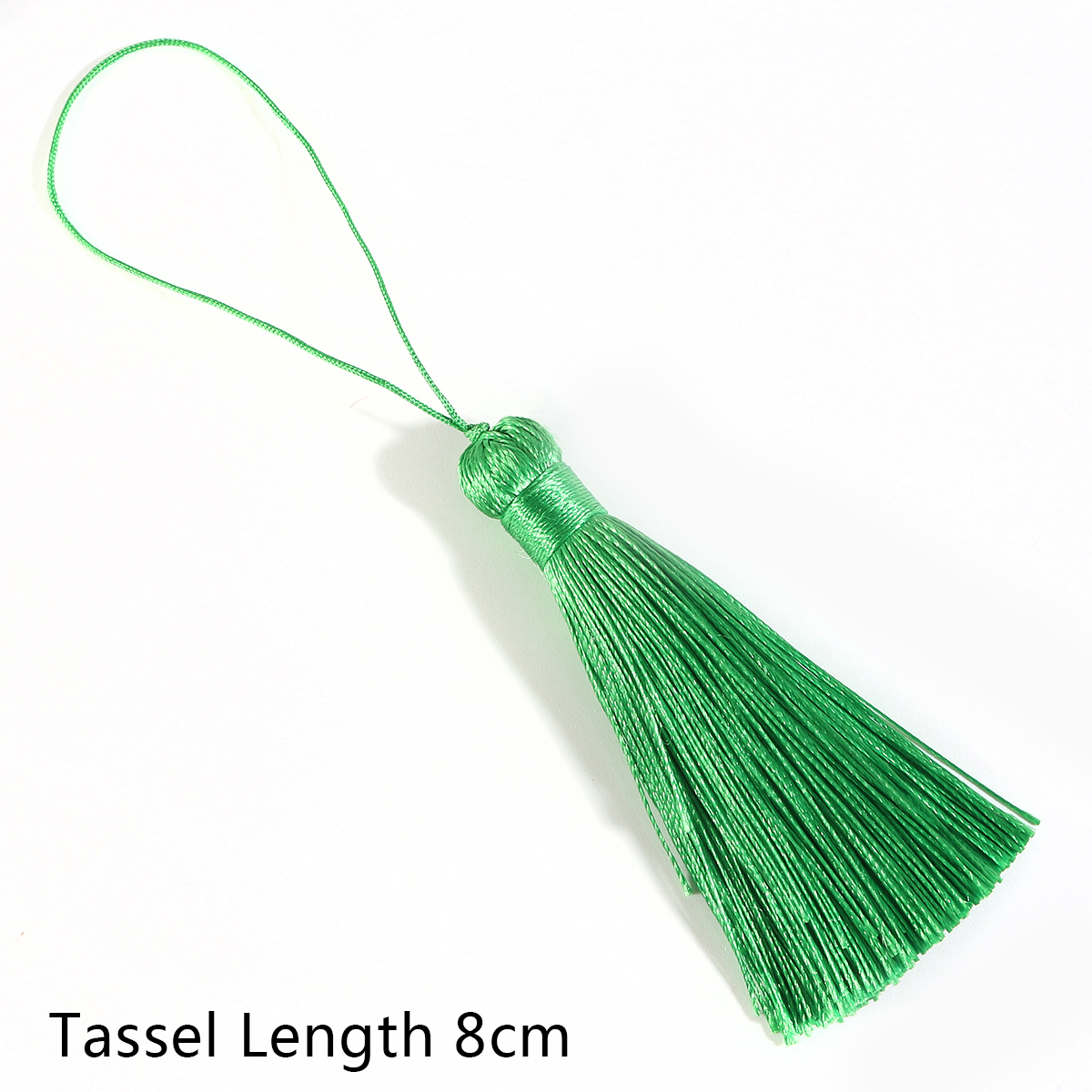 8cm, tupsua,silkkihapsut,askartelutupset,hapsut verhoon,tupsut koruihin tee itse,hapsuverho ,2kpl /pussi: Vihreä