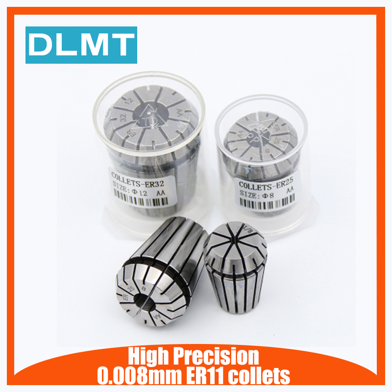 1PCS ER11 collets High Precision 0.008mm 1mm-8mm ER11 Spring Collet Suitable for ER Collet Chuck Holder 0.008 accuracy