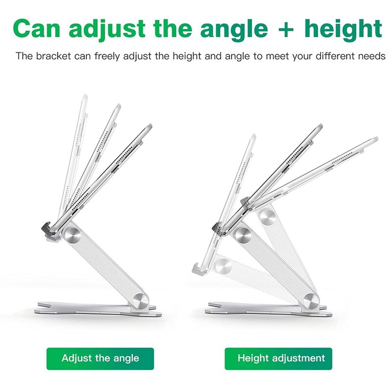 Aluminum Alloy Tablet Stand Dual-Axis Adjustable Portable Monitor Stand, Desktop Laptop Stand For Ipad Pro