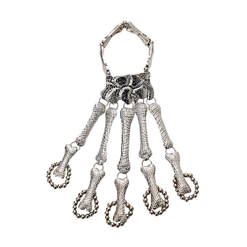 Halloween Armbinde Für Frauen gotisch Punk Hand Schädel Skelett Elastizität Einstellbar Armbinde Armreifen Femme Party Zubehör