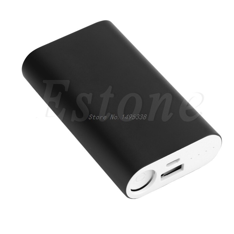 1 PC 2x18650 ładowarka 5V USB 5200mAh etui na powerbank zestaw pudełko DIY na telefon z GPS Whosale i Dropship: czarny