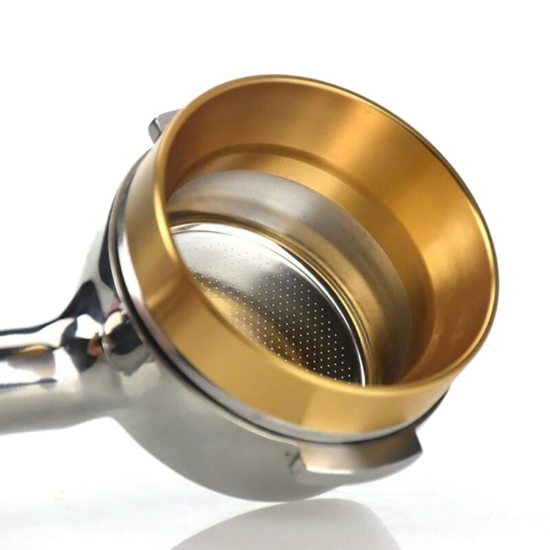 Aluminium doseringsring espresso kaffe dosering ring tragt sabotage kaffe filter kaffepulver værktøj