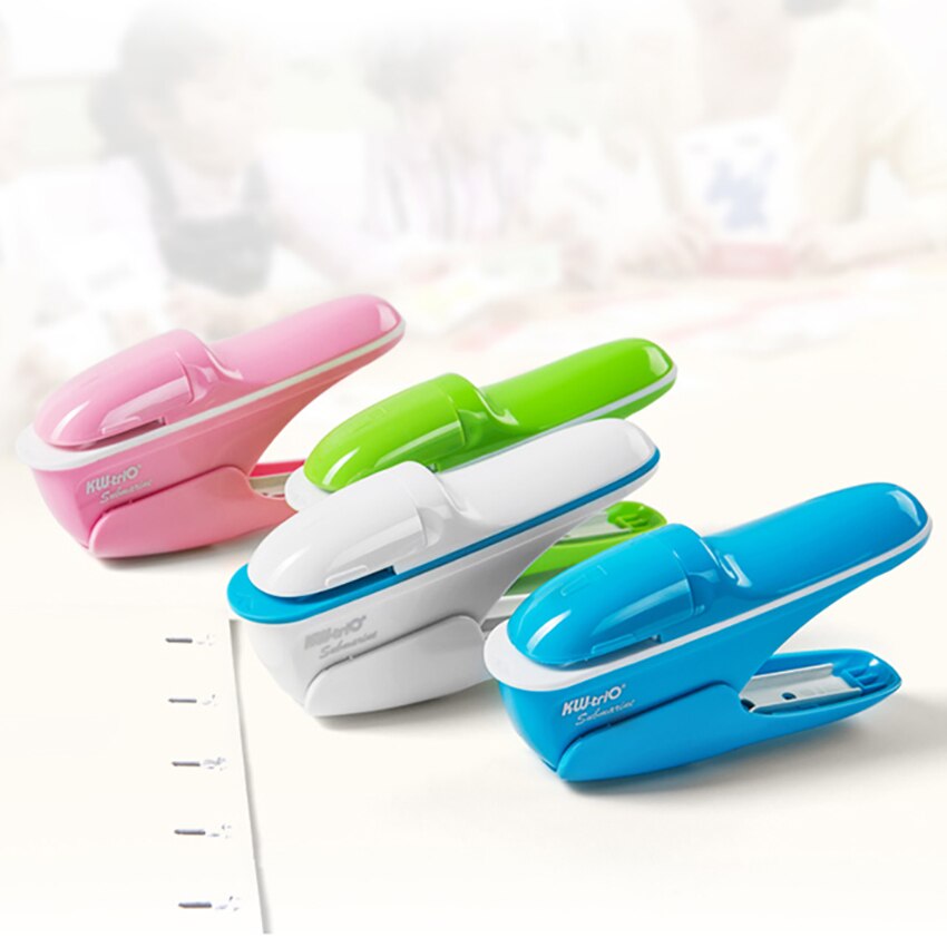 Stapleless Stapler Nail-free Stapling Machine Paper Fixed Students Stationery Office Supplies Safe Staplers Books Binding