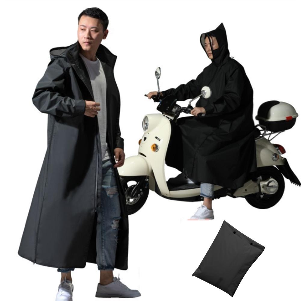 EVA – Poncho à capuche avec fermeture éclair pour femme et homme, vêtements de pluie, Long Style, pour la randonnée, , taille XL/XXL/XXXL