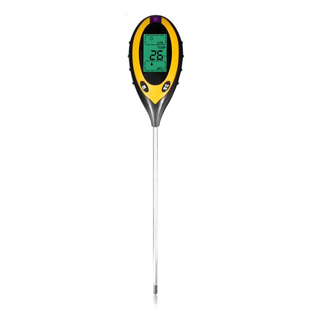 Garden Soil Temperature Humidity Tester Sunlight Digital Display Hygrometer Thermometer Gauge Auto-off Plant Soil Detector: Default Title
