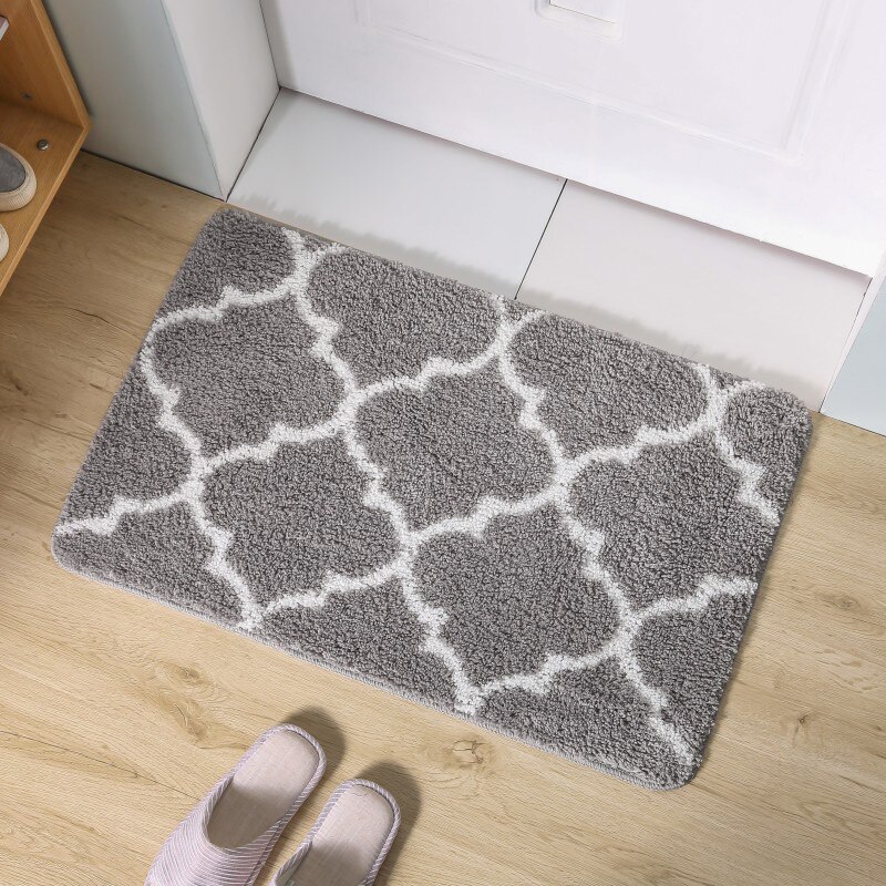 Alfombras de microfibra para baño, Alfombra de ducha para baño, lavado a máquina y seco, antideslizante absorbente, peluda