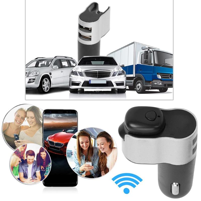 M10 Bluetooth 4.2 A2DP MP3 Player FM Transmitter Dual USB Ports Car Charger