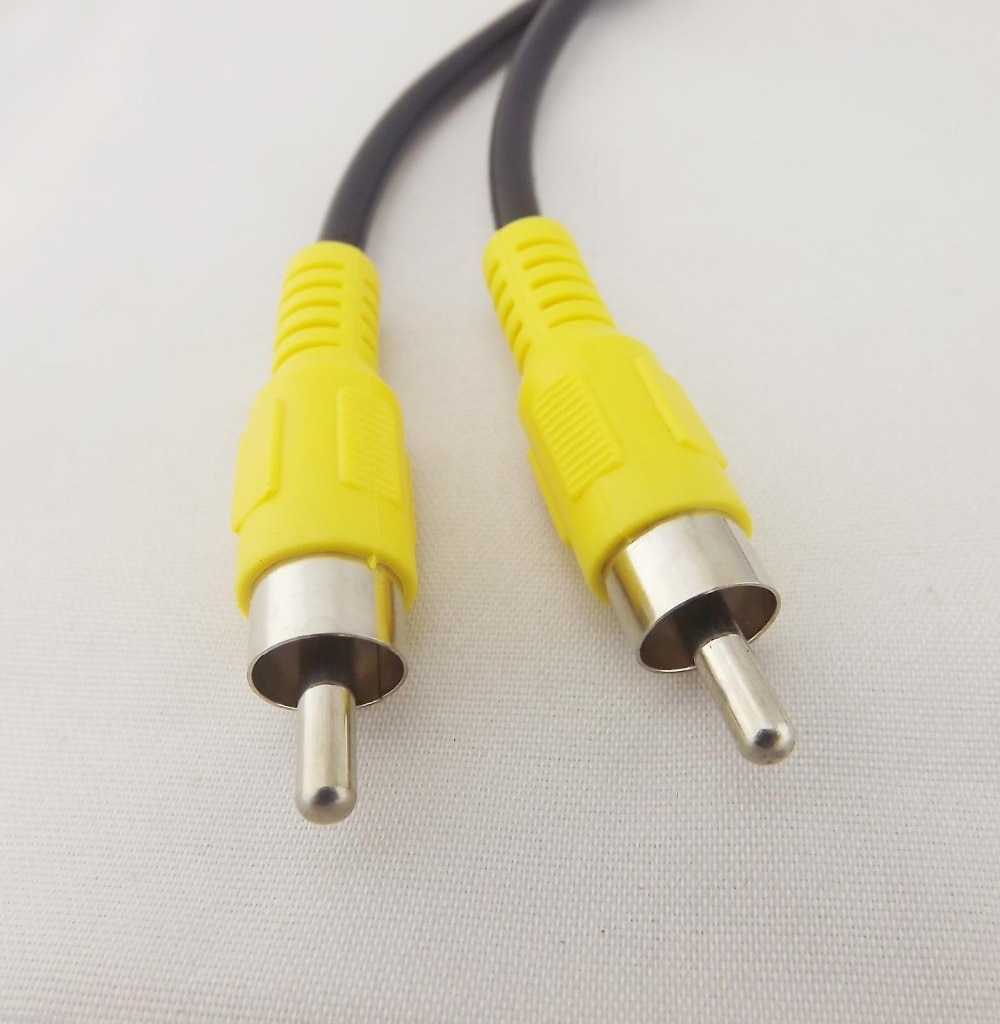 1pc 1M 5M 15Ft Single 1-RCA Phono Cable Male to Male Composite Audio Video black Cable