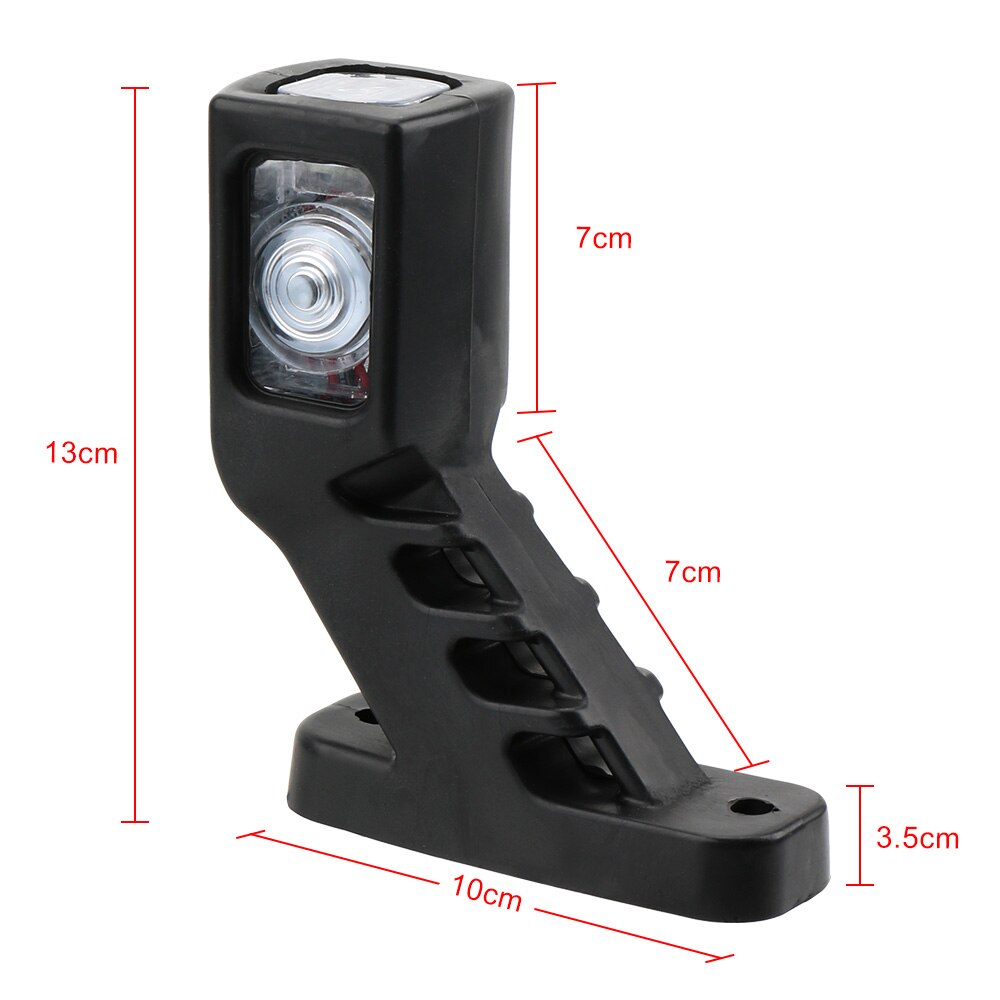 1 para 4 obrysówki doprowadziło światło boczne dla ciężarówki przyczepa karawana awangarda 3 twarz czerwony bursztyn biały samochód lampa obrysowa 10-30v zarys lampy