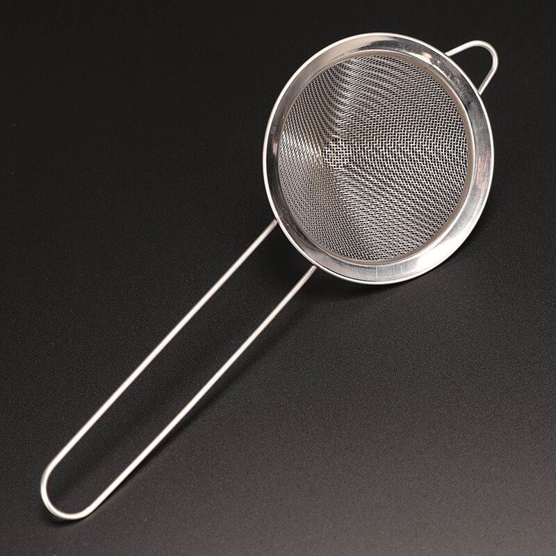 Premium Greenhill Fijne Zeef, 9 cm Diameter met fijne mesh, 18/8 Roestvrij Staal, Bar & Barman Tool: Silver Mirror