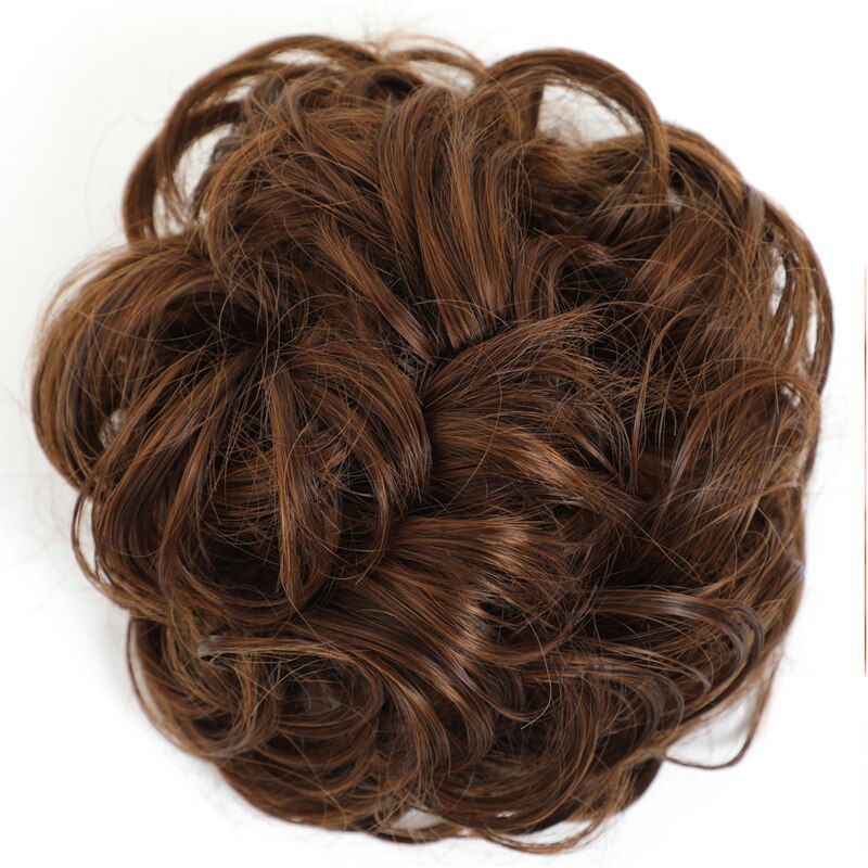 Extensiones de moño sintético de estrella Rosa, rizadas y desordenadas, extensión de pelo para boda, moño para mujeres y niños: 2-30