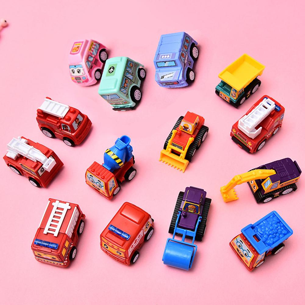 20Pcs Mini Pull Back Auto Set Niet Giftig Kleurrijke Pull Back Auto Speelgoed Set Plastic Speelgoed voor Kleine Jongens