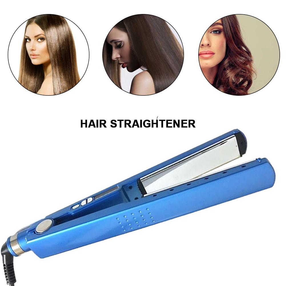 Fast Hair Straightener - Household Nano Titanium 1 Inch Flat Iron Ultra Thin Straightener Temperature Control Splint