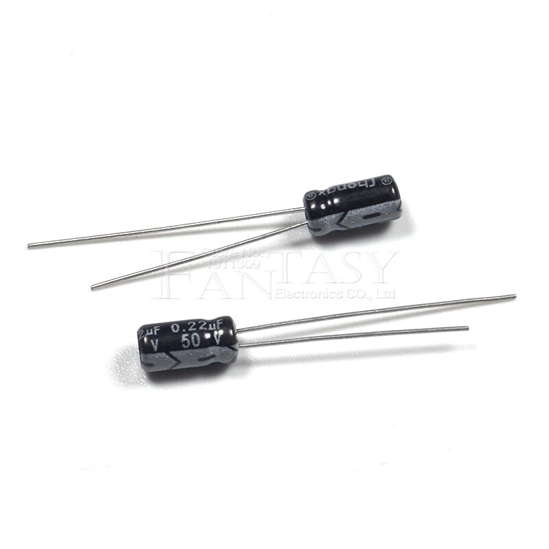 50 stk higt 50 v 0.22uf 5*11mm 0.22uf 50v 5*11 elektrolytkondensator