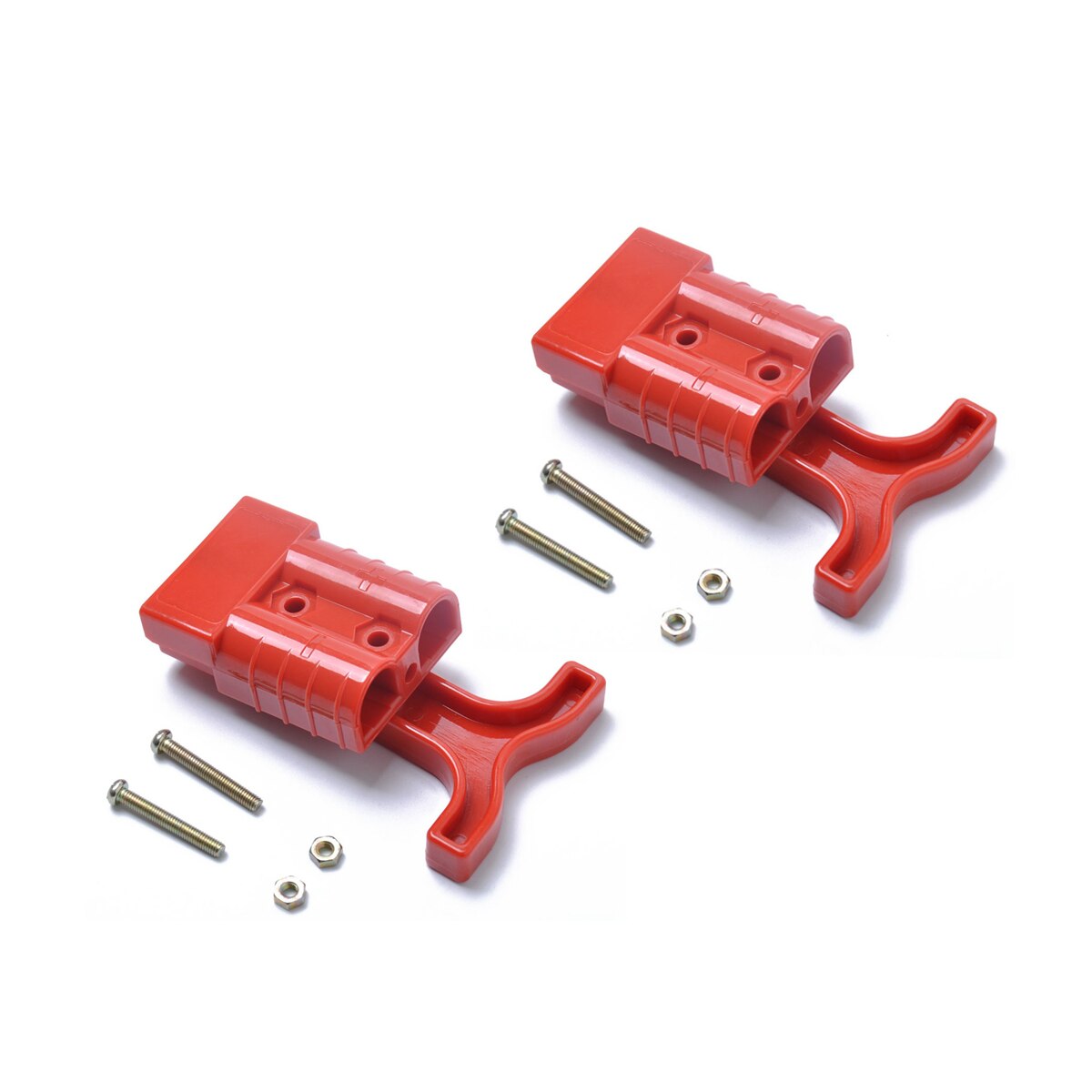 Universal 10-12 AWG 50A Battery Connect Quick Connector Plug For Forklift Winch Trailer Driver Electrical Devices Black Gray Red: Red