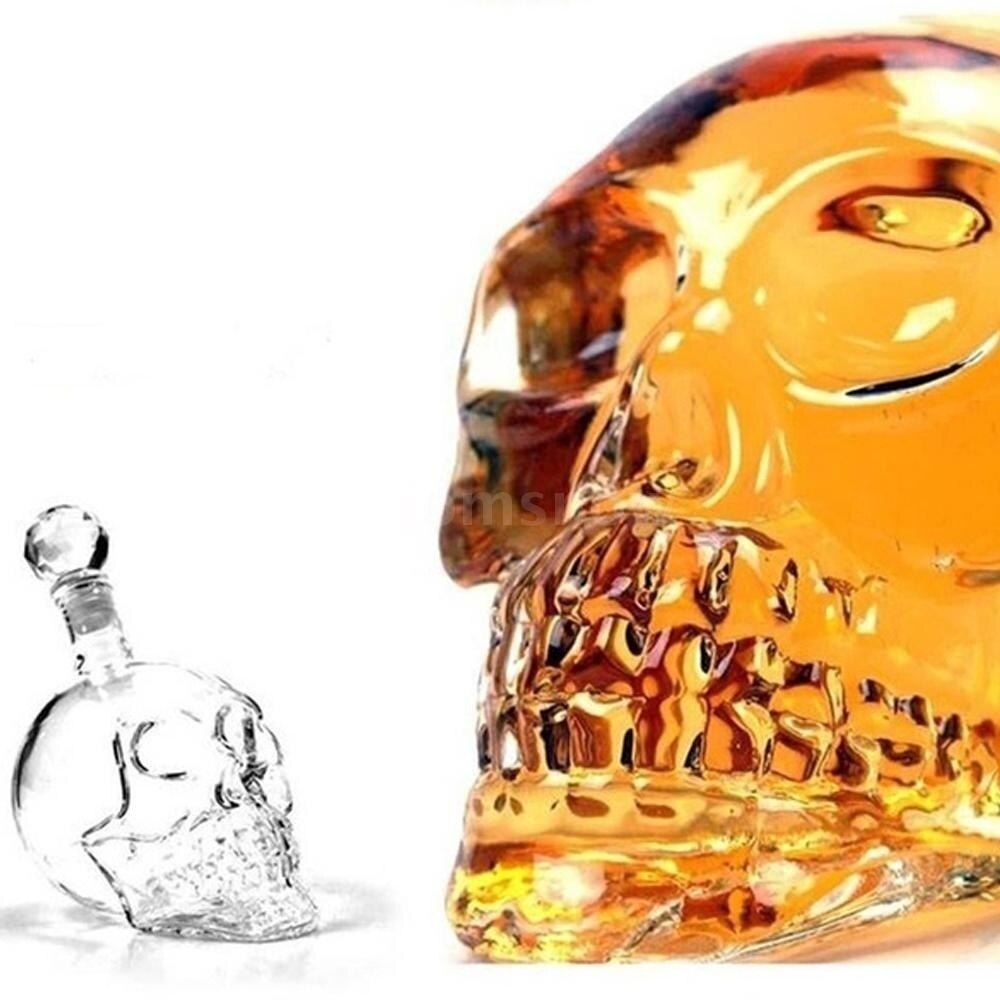 125ML/350ML/550ML/1000ML kreatywny kryształ czaszka kieliszek barek robić serwowania alkoholi jadalnia butelka whisky butelka wina DDC-41