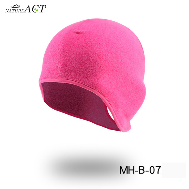 Outdoor Sports Warm Windproof Hat Running Skiing Cycling Hat Beanie Autumn Winter Riding Skiing Hat Windproof Thermal Riding Cap: MHB Rose Red