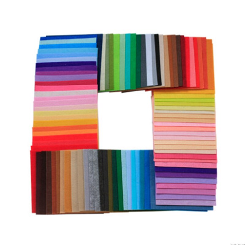 40pcs/set Non-Woven Felt Fabric DIY Handmade Craft Sewing Tools Supplies Colorful For Sewing Doll Polyester Cloth Supplies