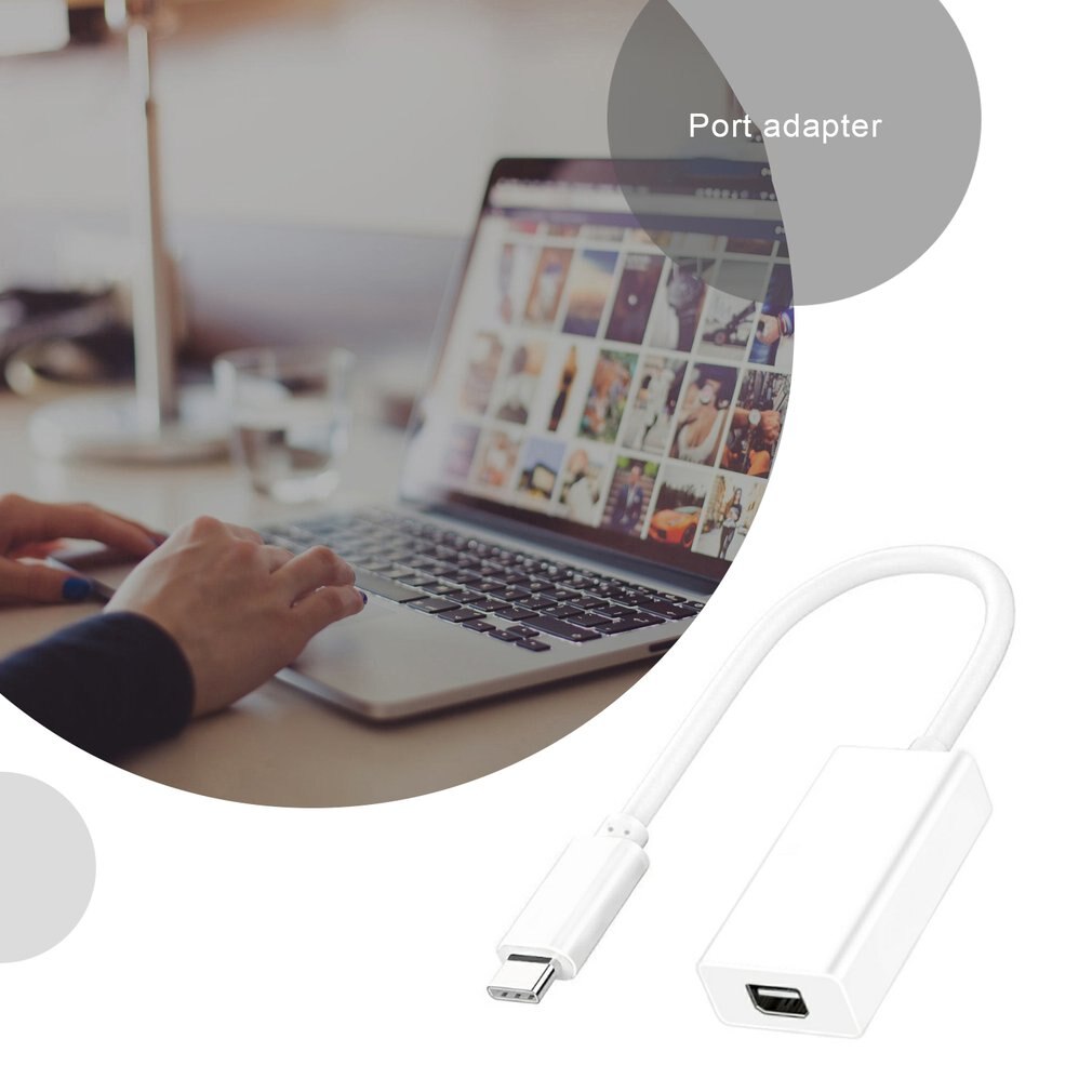 Usb-c til mini-skjermportadapter usb 3.1 type c til Lyn 2- adapter usb-c til mini-skjermport