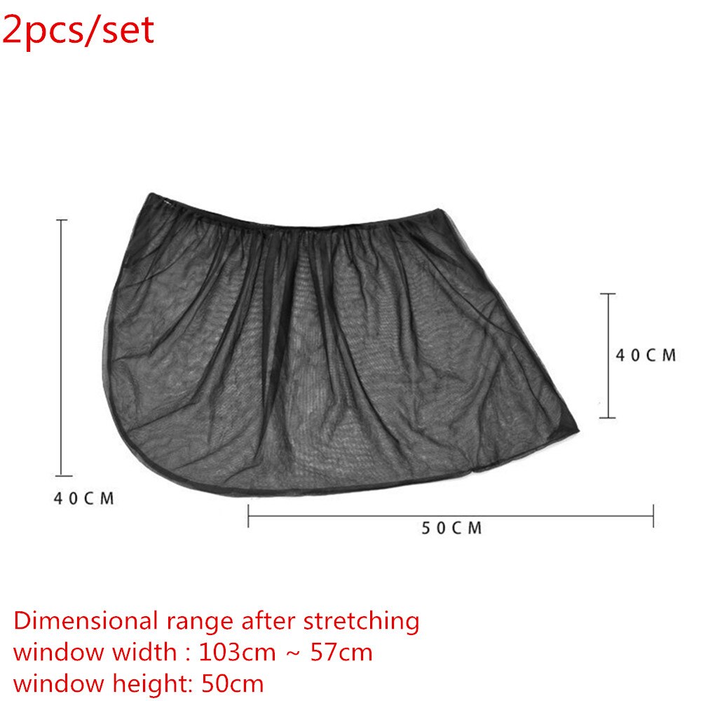 2Pc Car Sunshade Curtain Auto Window Cover UV Protection Sun Shade Visor Shield Window Protector Film Car Accessories Universal