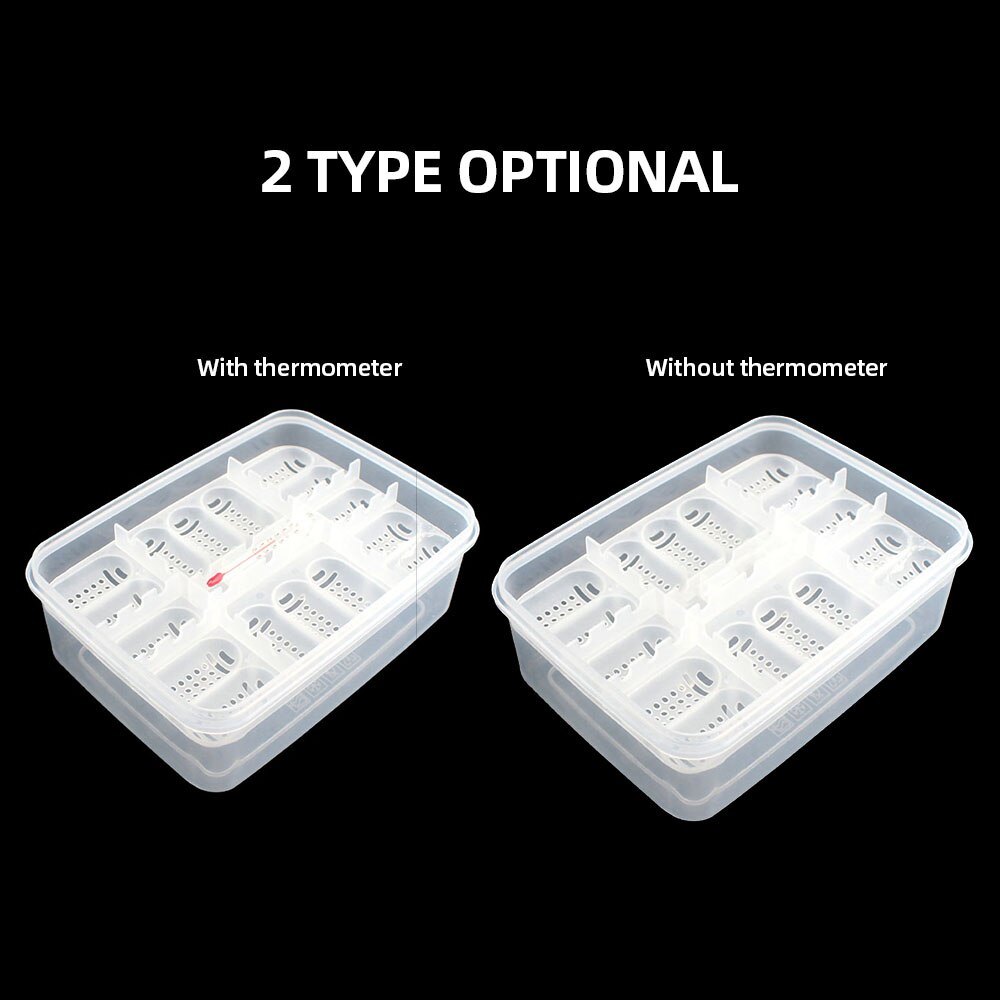 Reptile Incubation Box Suitable for Hatching Snake Lizards Reptiles with Thermometer Reptile Egg Box Reptile Breeding Box