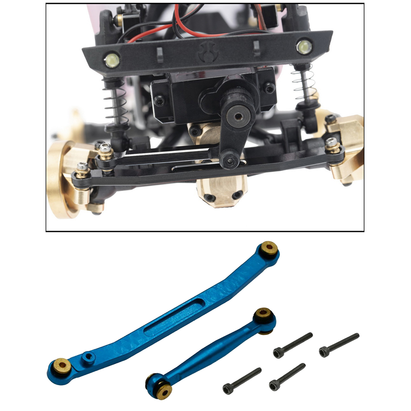 Tiranti tiranti tiranti tiranti tiranti per ricambi auto Axial SCX24 Axial 90081 RC: Blue