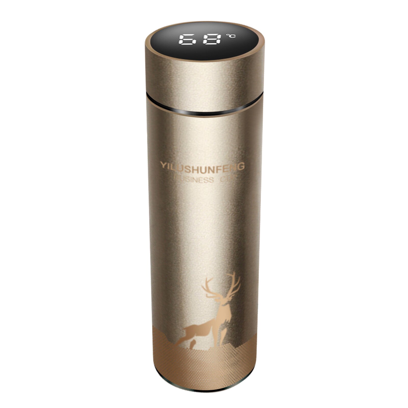 Intelligent Water Bottle Stainless Steel Thermos Bottle Cup Temperature Display Vacuum Bottle 500ml Touch Screen Water Bottle: G