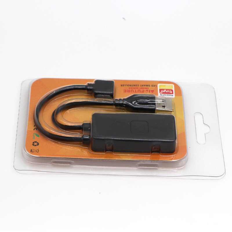 Tuya wifi app inteligente mini controlador led dc 5v-24v 6a adequado para 2835 3528 5050 rgb led luz de tira cor transformar interfa usb: black