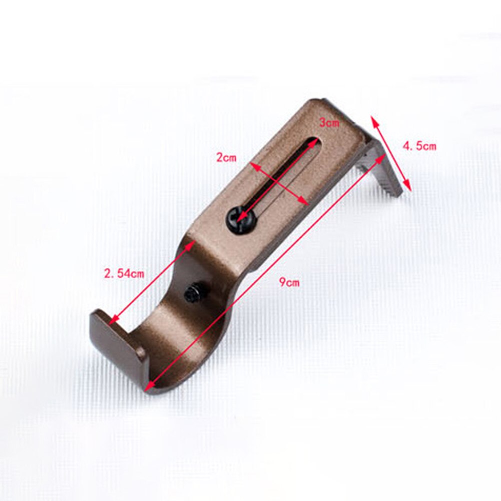 Adjustable Iron Window Curtain Rod Bracket Holder Drape Bar Fixed Hook Clamp Magic Wall Curtain Hanging Rod For Home Bedroom