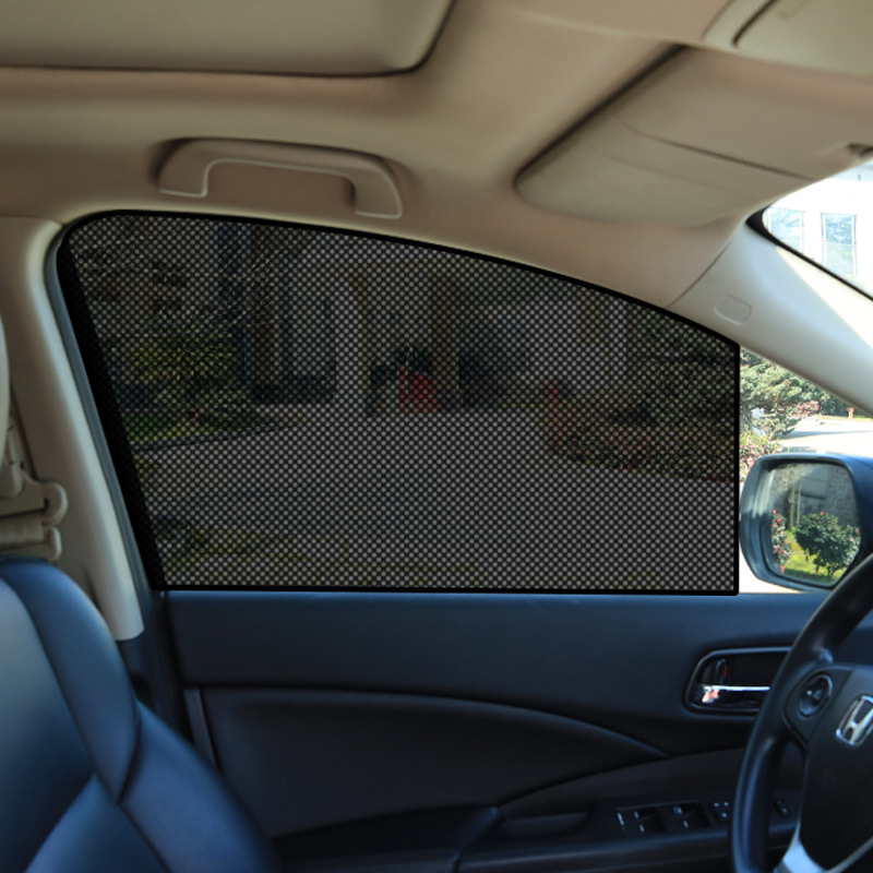 Parasol para ventana lateral de coche, pegatinas de película estática, protección UV, Protector de privacidad, accesorio lavable reutilizable para coche, 2 uds.