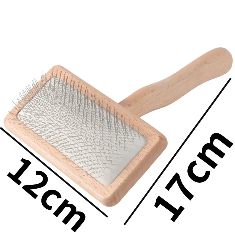 Hondenborstel Houten hondenkam Dierenhaarverwijderaar Hondenverzorgingsborstel Kattenhaar Knoopkammen Comfortabel handvat Hondenkam Accessoires voor huisdieren: WHITE