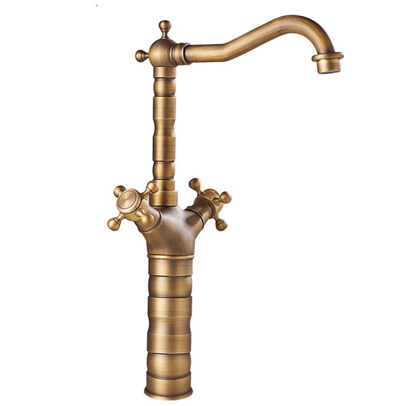 Antiek Messing Keukenkraan 360 Swivel Badkamer Basin Sink Mengkraan Kraan C6UC