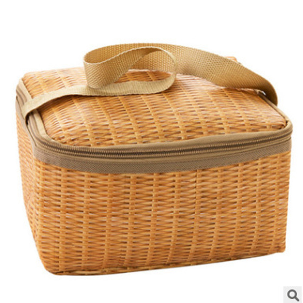 Izolowany termicznie pojemnik na torbę Wodoodporna i izolacja termiczna Tote Bento Lunch Box Etui Torba na lunch Damska mała torba na lunch
