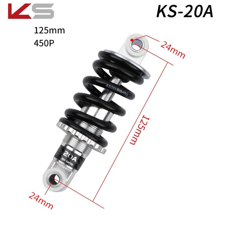 120-190mm KS amortisseur VTT pliant vélo Scooter électrique ressort amortisseur amortisseurs arrière