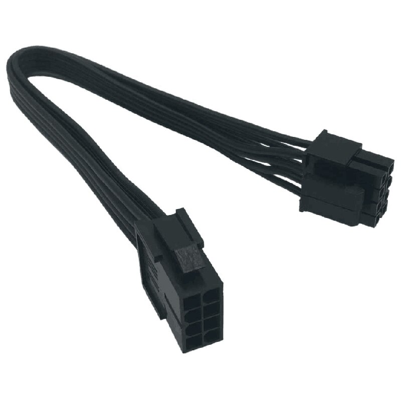 EPS 8 Pin Power Extension Cable, ATX CPU 8 Pin Female to 8(4+4) Pin Male EPS Extension Cable,12 Inches