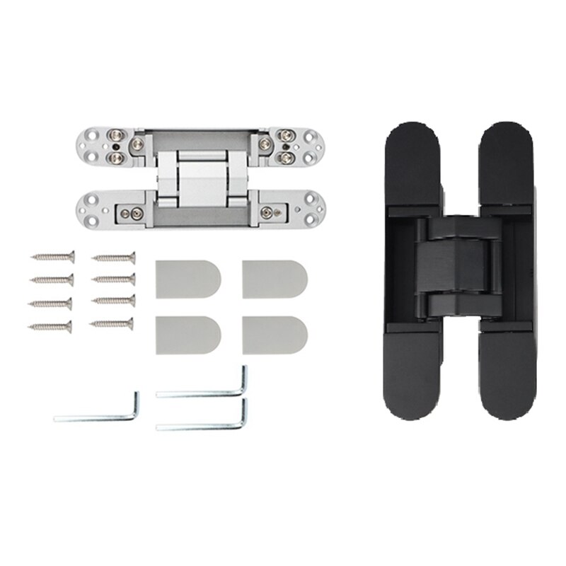 3D Adjustable Door Hinge Adjustable Concealed Hinge/Invisible Door Hinge, Folding Self Closing Hinge 165X30mm