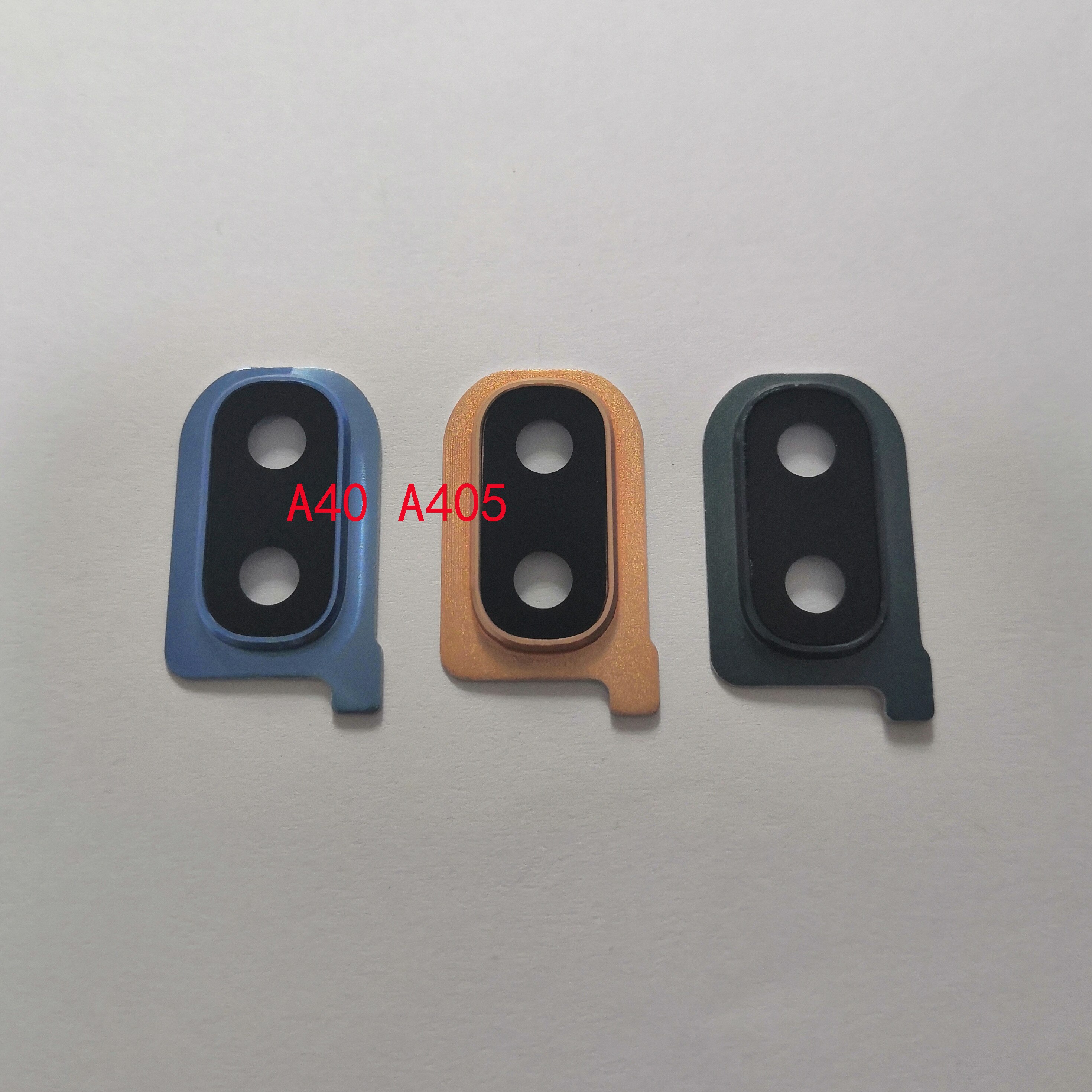 Back Rear Camera Lens Glass Cover Ring with Adhesive Glue for Samsung Galaxy A10 A30 A40 A50 A70 A105 A205 A305 A405 A505 A705