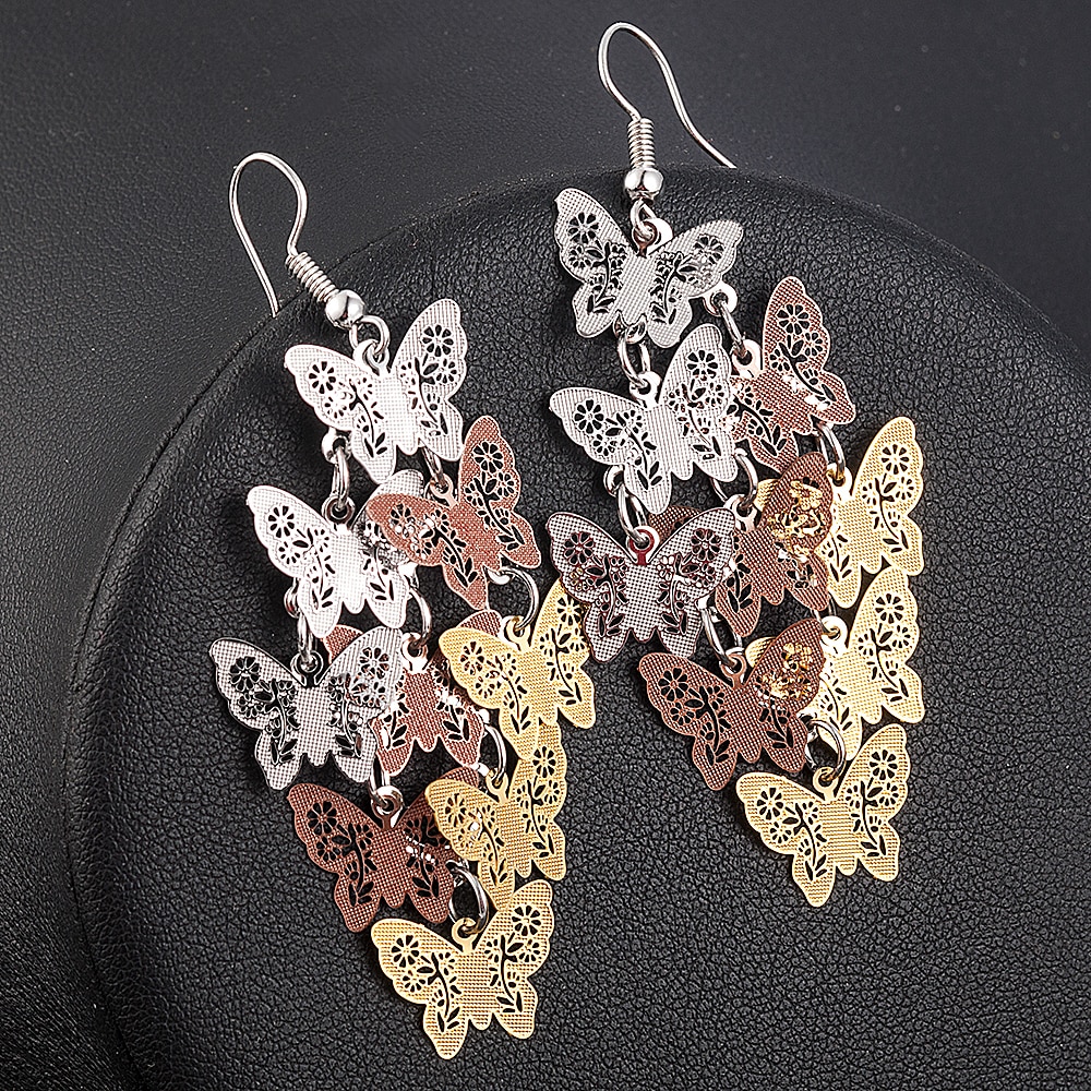 Vrouwen Unieke Temperament Vlinder Dangle Earring Oorhaak Party Sieraden Voor Lady Verjaardag Best Accessoires Decoratie