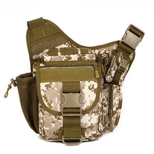 Dslr Camera Tas Leger Geneigd Schoudertas Mannelijke Handtas Toevallige Zadel Camouflage Schoudertassen Nylon Pack D548: Desert digital