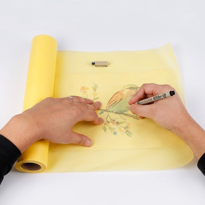 12/18 inch sketch paper tracing paper roll 46m super transparent copy painting craft paper copy transfer transparent copy paper