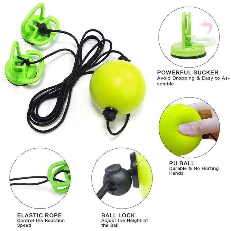 Punzón rápido de boxeo para interior, bolsa de perforación, ventosa, Bola de velocidad de boxeo suspendida, entrenamiento de Fitness