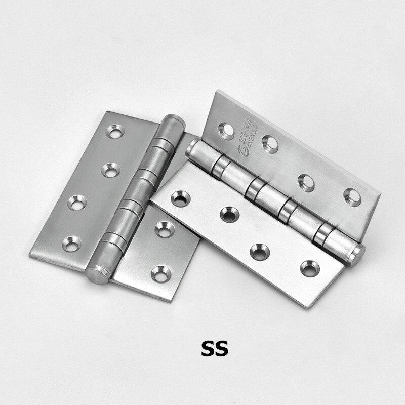 Bisagra antigua de acero inoxidable para puertas pesadas, accesorios de muebles, color negro, 4 pulgadas