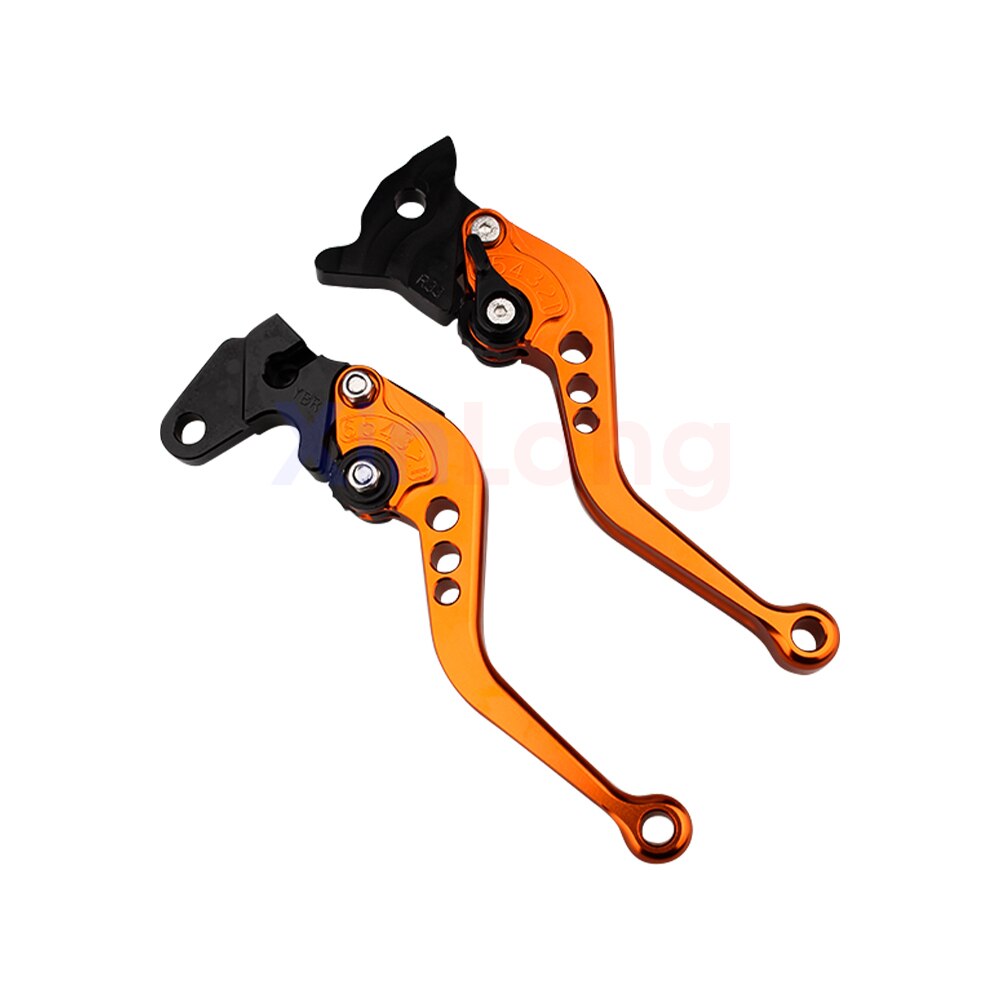 Motocykl CNC regulowane dźwignie hamulcowe sprzęgła robić Yamaha DT 125 125odnośnie 125R 125RL 125LC 125R 125RR 125X DTR 125 DTX 125 1985-2007: pomarańczowy