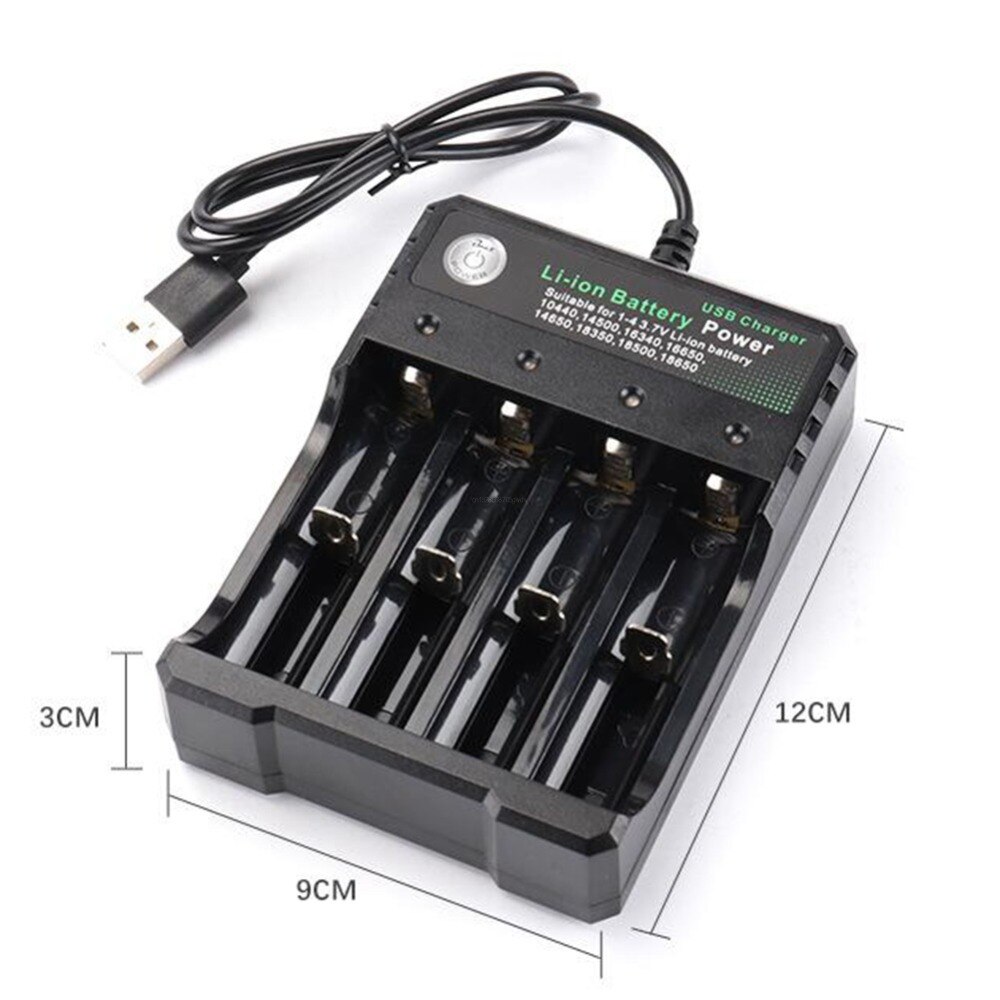 4.2v 3.7v 18650 akkulaturi li-ion usb riippumaton laturi kannettava elektroninen 18650 18500 16340 14500 26650 akkulaturi