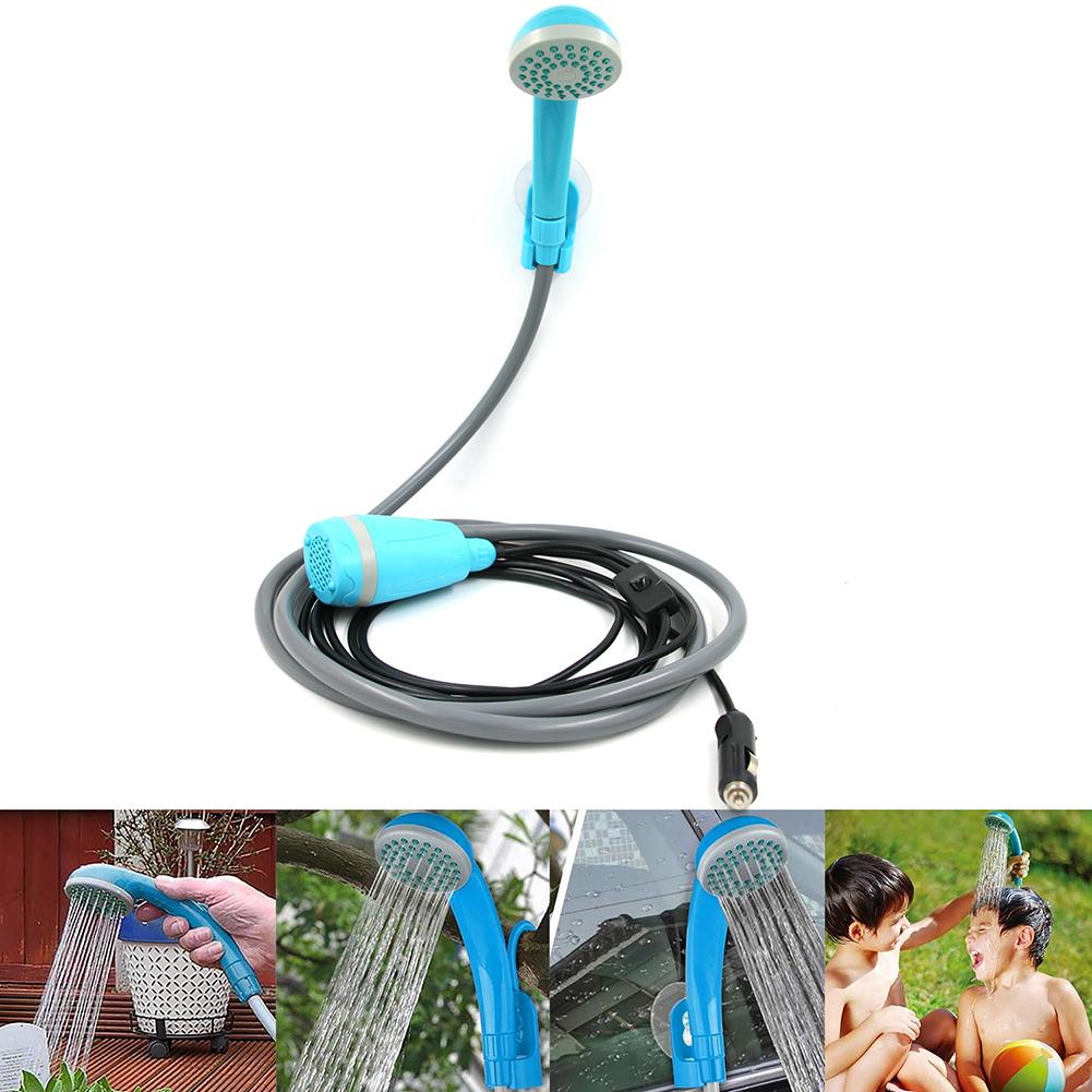 12V Electric Pump Car Shower Portable Camping Shower For Outdoor Garden Camping Travel Pet Dog Shower Car Washing Machine
