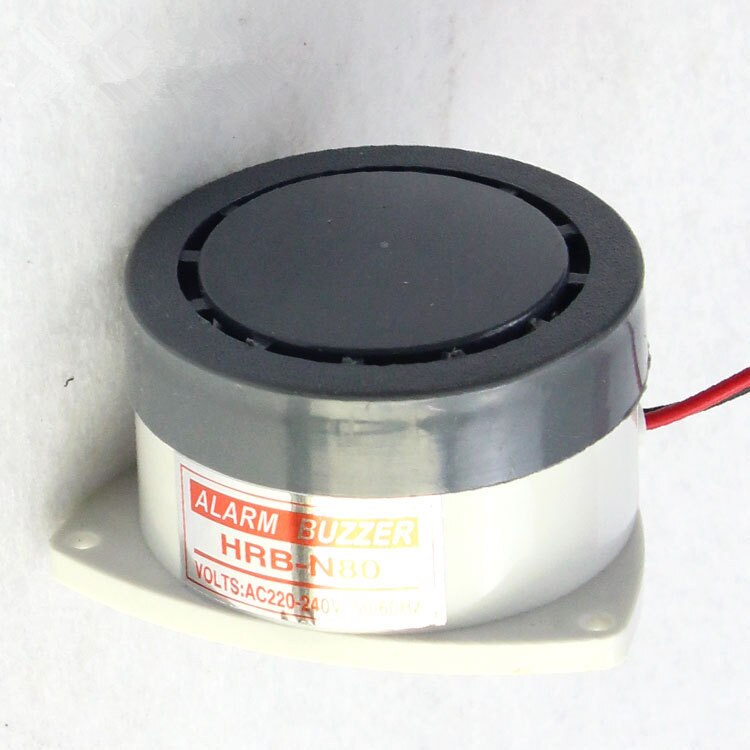 2 stk/parti aktive mekaniske 95db 80mm alarmbrummer høj-decibel 24v 220v elektroniske buzzer vedvarende bip til industri