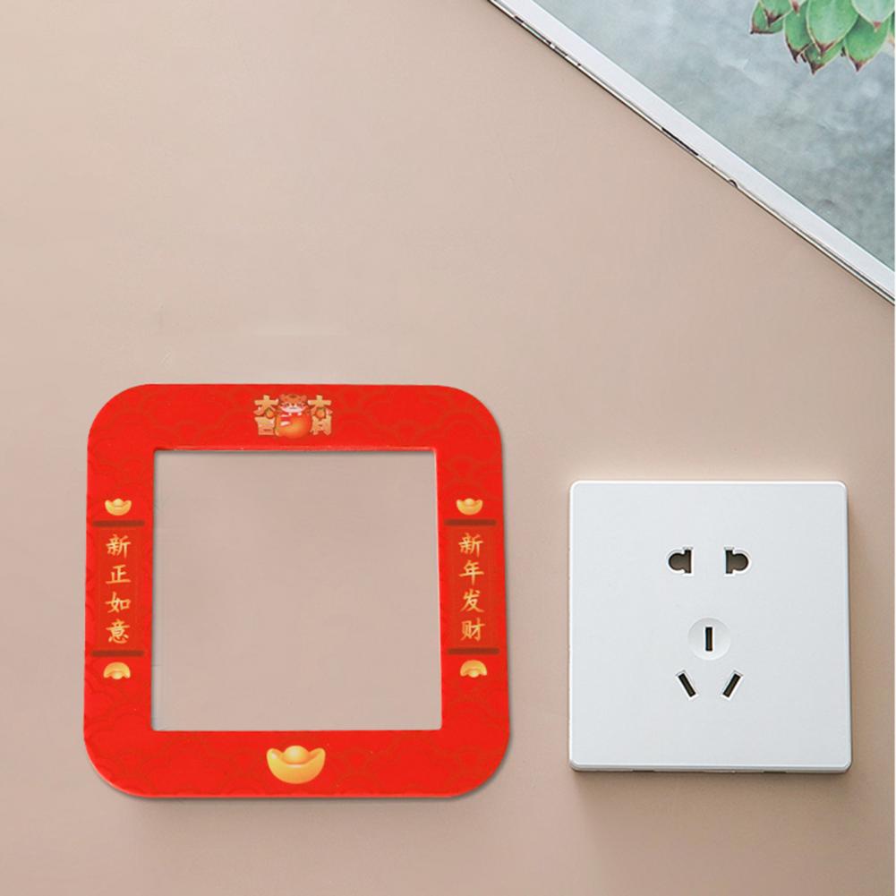 Schakelaar Sticker Unieke Patroon Hoge Taaiheid Pvc Waterbestendig Socket Outlet Cover Decor Voor Thuis