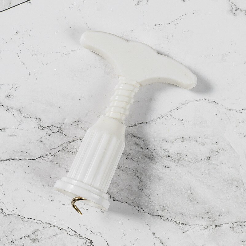 1PC Plastic Wine Opener Corkscrew Wine Bottle Opener Cork Puller Remover Champagne Opener Tool Kitchen Bar Accessories: White