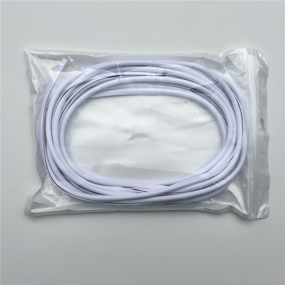 5 m/paczka uniwersalny osłony krawędzi drzwi samochodu wykończenia stylizacja odlewnictwo pasek ochronny zabezpieczenie przed zarysowaniem dla samochód: biały